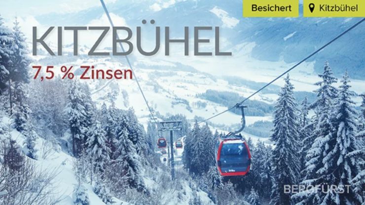 Neu auf BERGFÜRST Traumvilla „Kitzbühel“ – 7,5 % Zinsen p.a. – 38 Monate Laufzeit